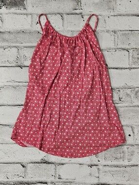 Banana Republic Pink Geometric Print Sleeveless Tank Top Small